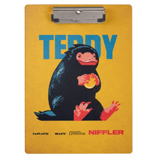 Teddy Vintage Grafik Klemmbrett (Vorderseite)