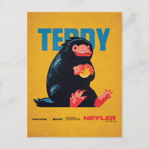 Teddy Vintage Grafik Postkarte