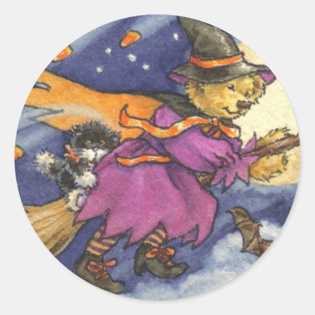 Teddy Witch Sticker (Vorderseite)