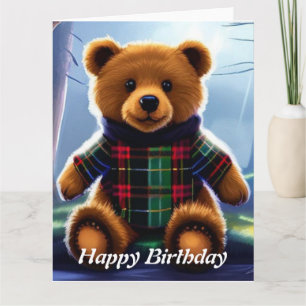 Teddybär  Alles Gute zum Geburtstag  Karte