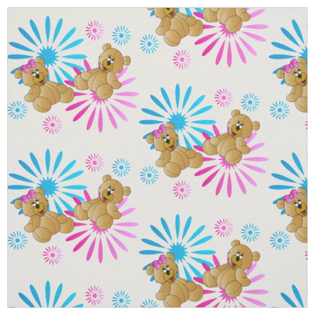 Teddybär| Änderung der Hintergrundfarbe Stoff (Muster)