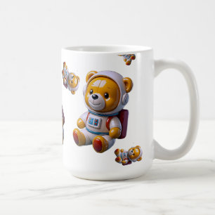 Teddybär-Astronauten-Tasse für Kinder Kaffeetasse