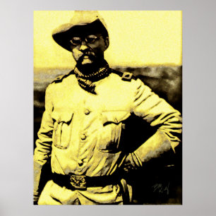 Teddybär auf Kampagne Poster