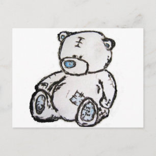 Teddybär aus dem Dachboden Postkarte