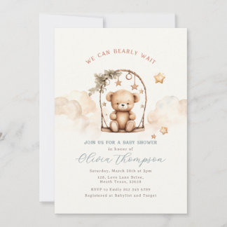 Teddybär-Baby-Shower-Einladung Einladung
