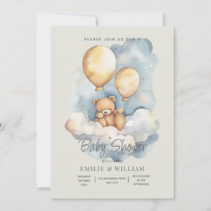 Teddybär-Baby-Shower-Einladung Kann kaum warten Einladung