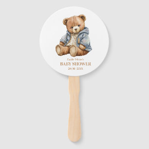 Teddybär-Baby-Shower-Einladung Kann kaum warten  Fächer