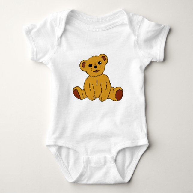 Teddybär Baby Strampler (Vorderseite)