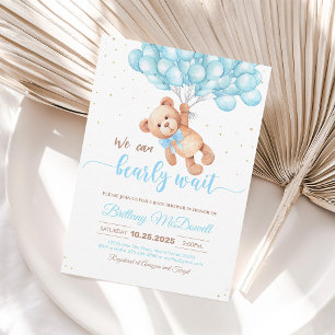 Teddybär-Babyparty-Ballon-Einladung Einladung