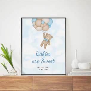 Teddybär Babys sind süß Poster