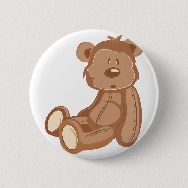 Teddybär Button (Vorderseite)