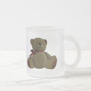 Teddybär-Cartoon Mattglastasse