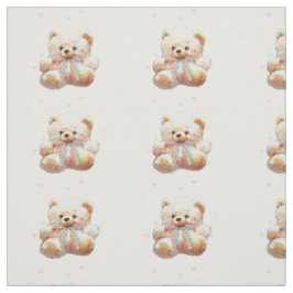 Teddybär-Druck-Gewebe-Material Stoff