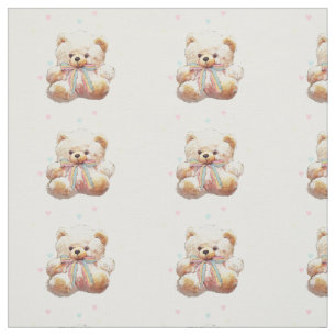 Teddybär-Druck-Gewebe-Material Stoff