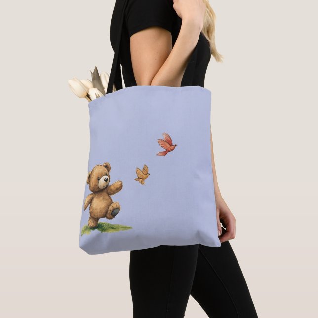 TEDDYBÄR GEHEN Tote Tasche (Von Nahem)
