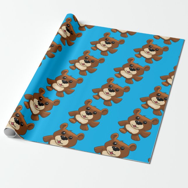 Teddybär Geschenkpapier (Ungerollt)