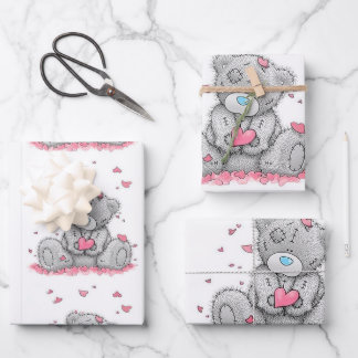 Teddybär Geschenkpapier Set