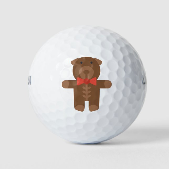 Teddybär Golfball (Vorderseite)
