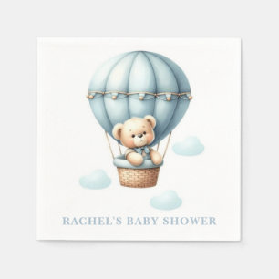 Teddybär-Heißluftballon-Baby-Shower-Servietten Serviette