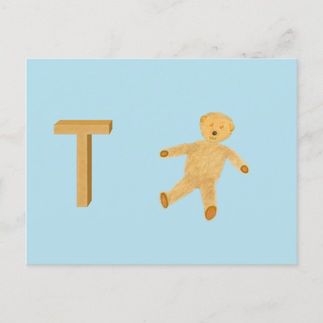 Teddybär Karte (Vorderseite)