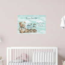 Teddybär-Korb mit Spielzeug für Babyjungen 