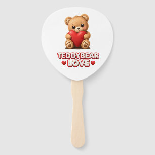 Teddybär Liebe Handventilator Fächer
