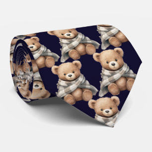 Teddybär mit Blankettschlips Krawatte