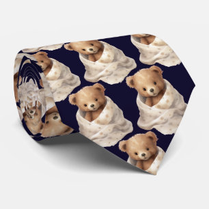 Teddybär mit Blankettschlips Krawatte