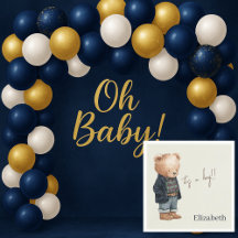 Teddybär mit eigenem Namen - Baby Shower - Es ist