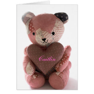 Teddybär mit Kalico-Herz Caitlin