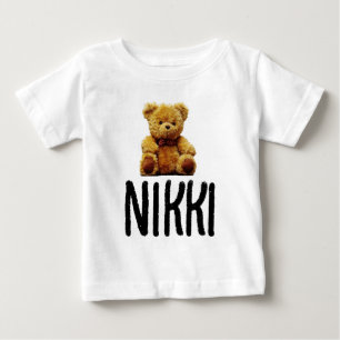 TEDDYBÄR & NAME MÄDCHEN KLEINKIND T-SHIRTS