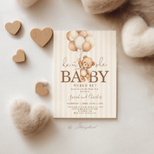 Teddybär Neutrale Geschlechtsenthüllung  Einladung