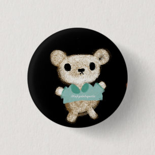 Teddybär niedliches Spielzeug süß neues Baby Es is Button