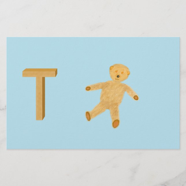 Teddybär-Papier (Vorderseite)