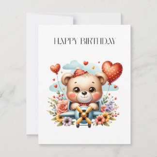 Teddybär-Pilot-Geburtstag Einladung