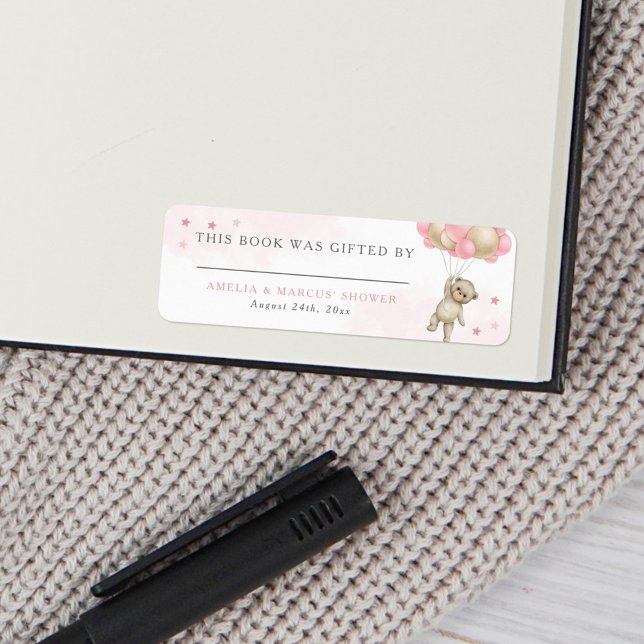 Teddybär Rosa Buch Geschenkt Von (Von Creator hochgeladen)