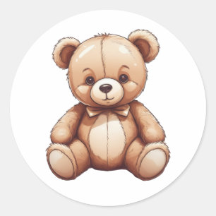 Teddybär Runder Aufkleber