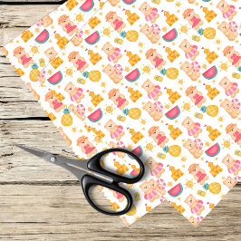 Teddybär Sommerspass Seidenpapier