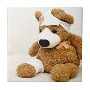 Teddybär Tier individuell personalisieren Fliese