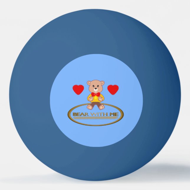 Teddybär  tischtennisball (Vorderseite)