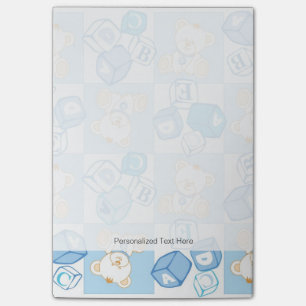 Teddybär überprüftes Muster Post-it Klebezettel