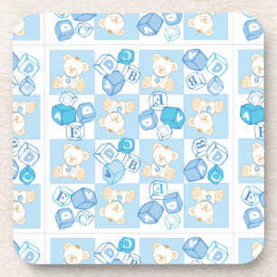 Teddybär überprüftes Muster Untersetzer