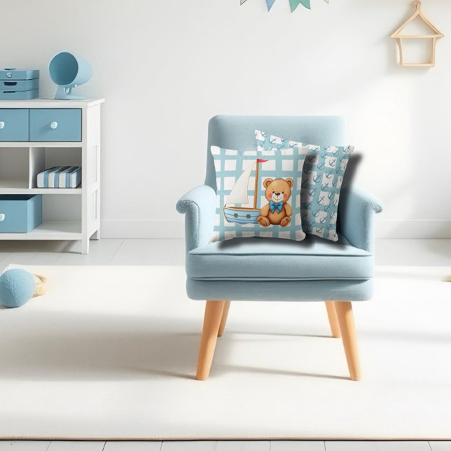 Teddybär und Anker Kissen (Von Creator hochgeladen)