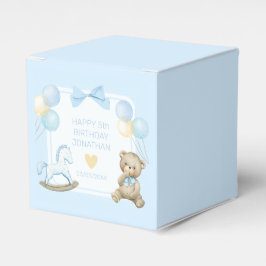 Teddybär und Rockpferd Geschenkschachtel
