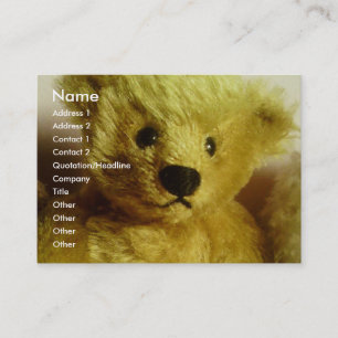 Teddybär Visitenkarte