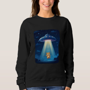 Teddybär von UFO für eine intergalaktische Umarmun Sweatshirt
