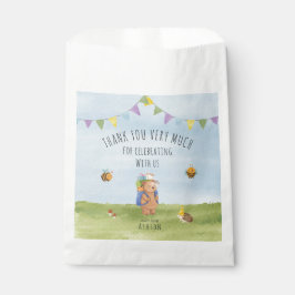 Teddybär Wasserfarbe, Abenteuer danke Geschenktütchen