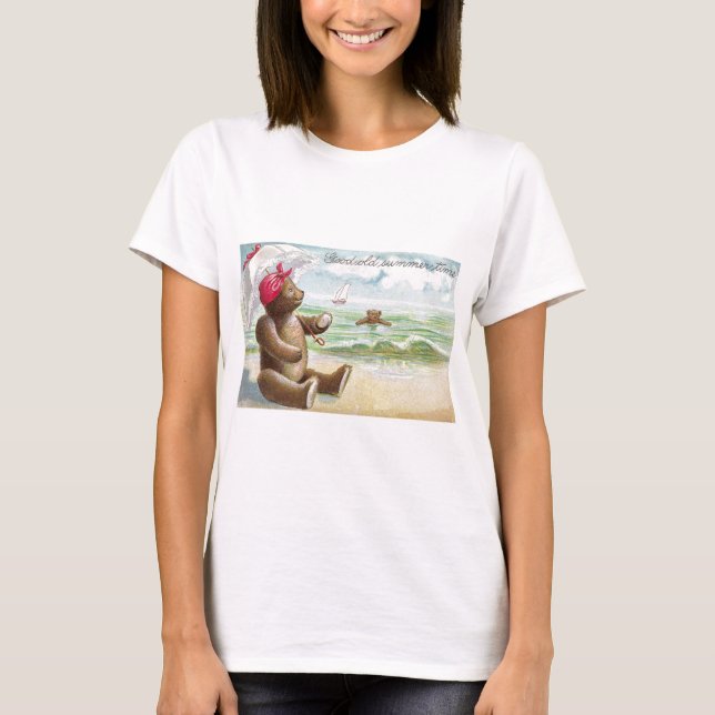 Teddybären am Ufer T-Shirt (Vorderseite)