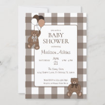 Teddybären Baby Junge Braun Baby-Party