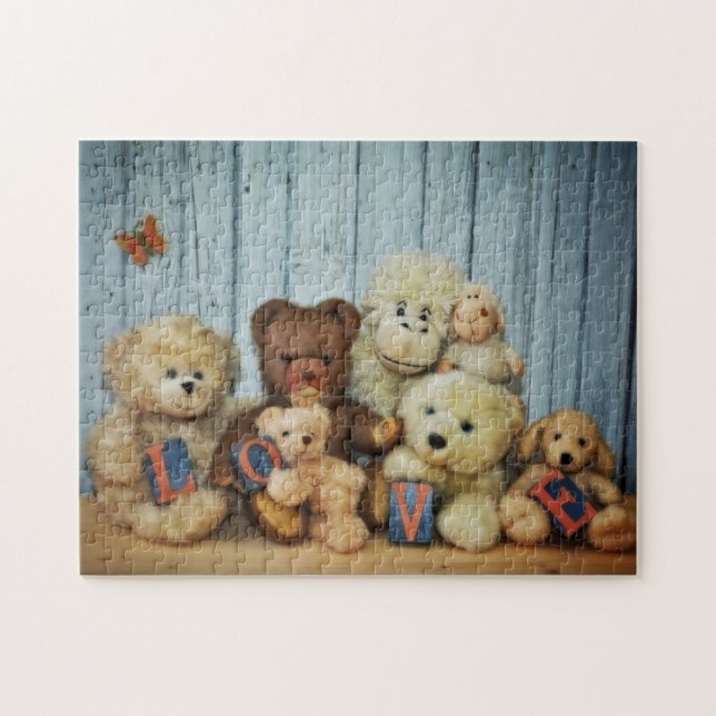Teddybären mit Freunde (Horizontal)